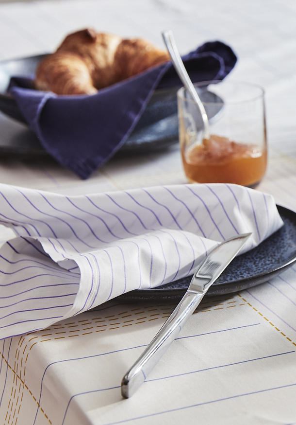 Percale napkins Annli in a set of 2 made from pure organic cotton