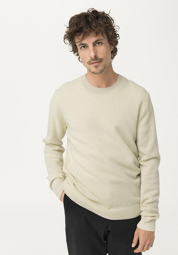 Sweater made from pure organic lambswool