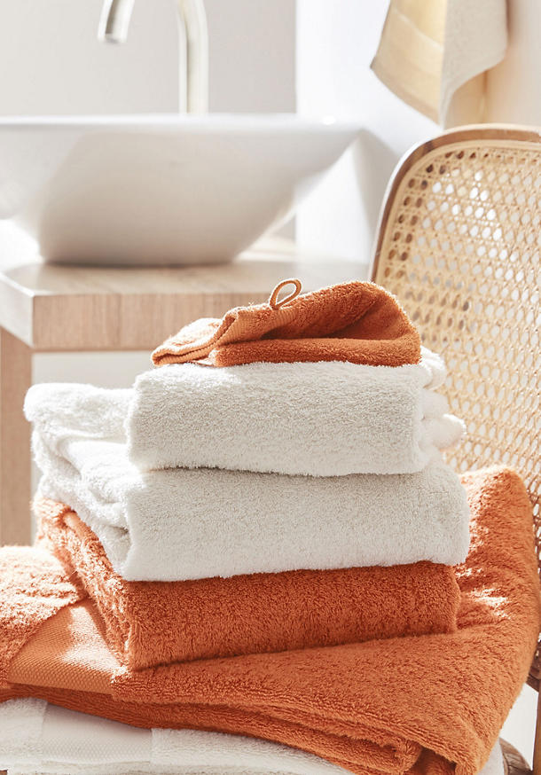 Washcloths in a set of 3 made from pure organic terrycloth