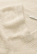 Ärmelloser Pullover aus Leinen mit Bio-Baumwolle