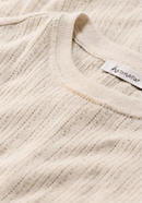 Ajour shirt made of organic cotton with linen