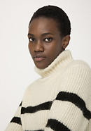 Alpaca turtleneck sweater with silk and mohair