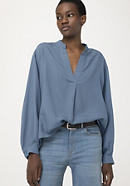 Blouse made of silk with hemp and organic cotton