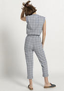 Checked jersey trousers made from organic cotton