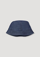 Denim bucket hat made from organic cotton with linen
