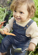 Dungarees made of organic cotton with linen