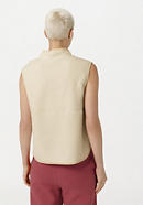 Fleece vest made from pure organic cotton