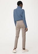 High-rise slim trousers made from organic cotton