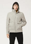 Hooded jacket made of pure new wool