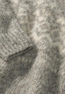 Jacquard-Pullover aus Alpaka mit Baumwolle