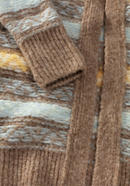 Jacquard-Strickjacke aus Alpaka mit Baumwolle