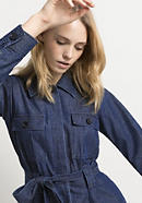 Jeans-Overall aus Bio-Baumwolle mit Leinen