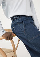 Jeans Wide Leg aus Bio-Baumwolle mit Kapok