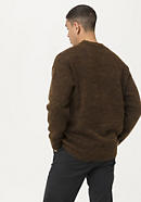 Lambswool sweater with mohair and silk