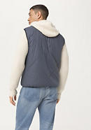 Lightweight Nature Shell vest with wool kapok padding