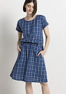 Linen midi skirt with organic cotton