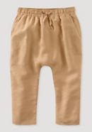 Linen trousers with organic cotton
