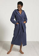 Long bathrobe made from pure organic terrycloth