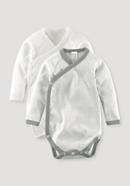 Long-sleeved wrap body set of 2 made from pure organic cotton