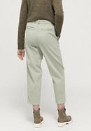 Mineral-dyed trousers made from organic cotton