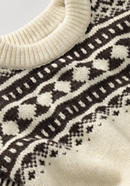 Norwegian sweater made from Mongolian merino wool with alpaca