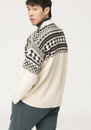 Norwegian sweater made of merino wool with alpaca