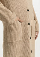 Organic cotton knitted coat with kapok