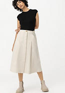 Organic cotton midi skirt with hemp