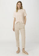 Organic cotton trousers with linen