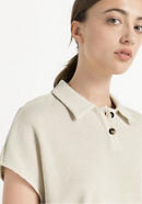 Organic cotton with linen polo shirt