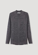 Performance cardigan BetterRecycling made of merino wool with silk