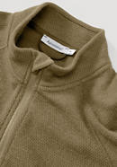 Performance jacket made from organic merino wool with organic cotton