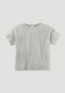 Plant-dyed piqué shirt made from organic cotton with kapok
