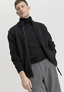Regular zip jacket made from pure organic lambswool 53044 Regular zip jacket made from pure organic lambswool 53044