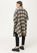 Rhön check cape made from pure organic new wool
