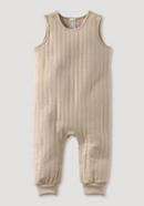 Romper with padded quilted look made of pure organic cotton
