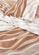 Satin bed linen set Horizon made from pure organic cotton