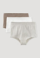 Panties in a set of 3 made from pure organic cotton