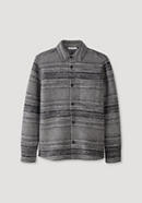 Shirt jacket made from organic merino wool with organic cotton