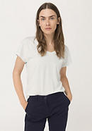 Short-sleeved shirt made from pure organic Pima cotton