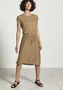Striped dress made of pure linen
