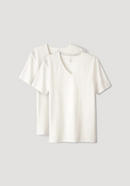 T-shirt V-neck PureLUX in a set of 2 made of organic cotton