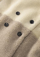 Teddy coat made of new wool with organic cotton