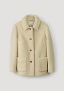 Teddy jacket made of new wool with organic cotton