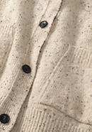 Tweed-Strickjacke aus reiner Bio-Schurwolle