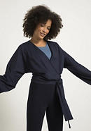 Wrap jacket made from pure organic cotton
