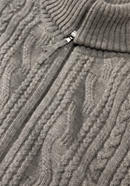 Zipper-Strickjacke aus Bio-Merinowolle mit Alpaka