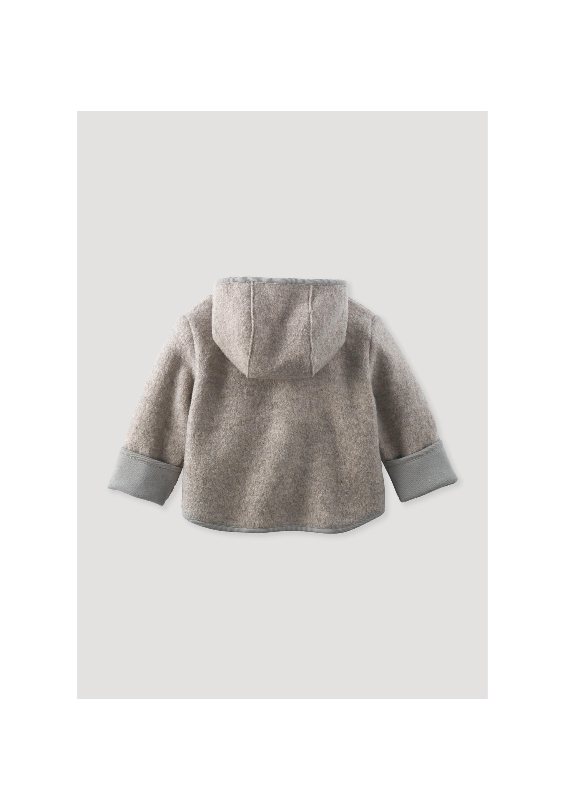 Boiled wool jacket made from pure organic merino wool for babies ...