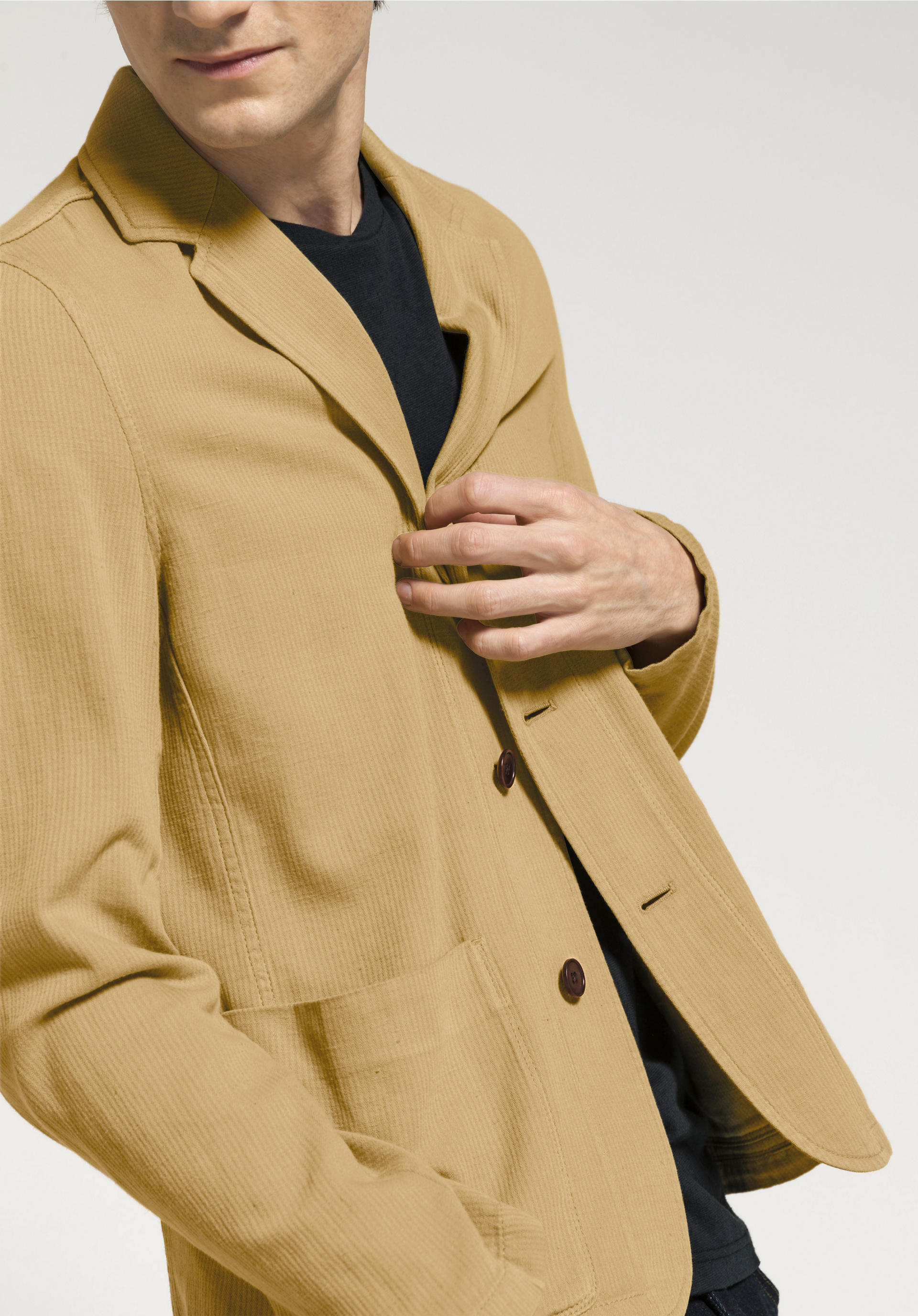 Damen Bekleidung Jacken Blazer Semicouture Leinen Jackett in Grau Sakkos und Anzugsjacken 