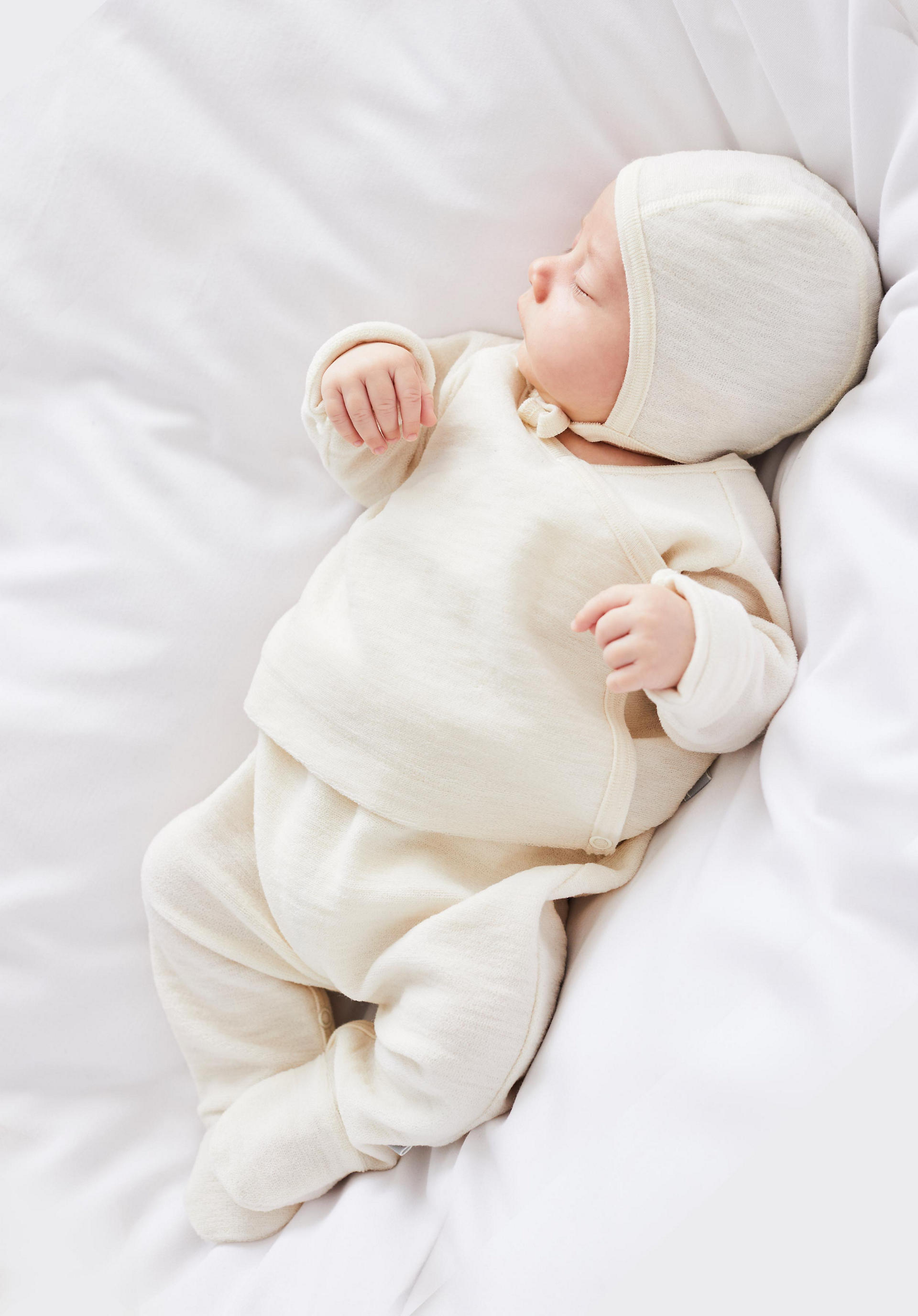 hessnatur Baby Mädchen und Jungen Unisex Wickelhemd aus Reiner Bio-Baumwolle